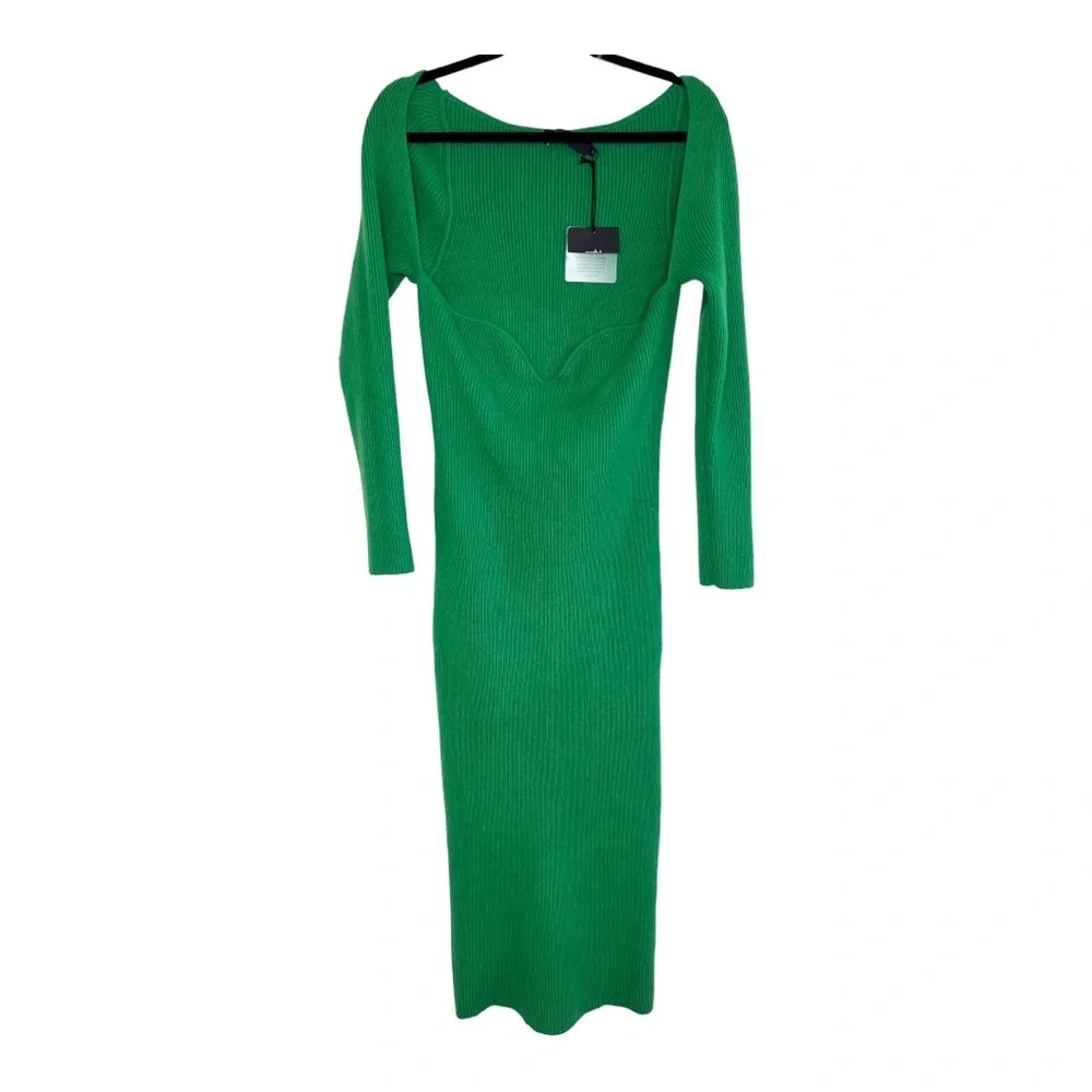 ARCH4 Coco Ribbed Cashmere Midi Dress - Picture 4 of 7